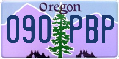 OR license plate 090PBP