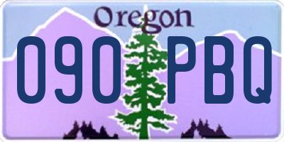 OR license plate 090PBQ