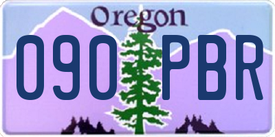 OR license plate 090PBR