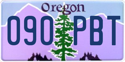 OR license plate 090PBT