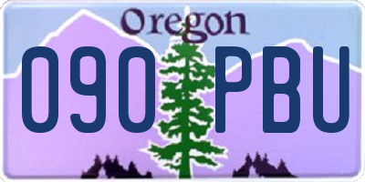 OR license plate 090PBU