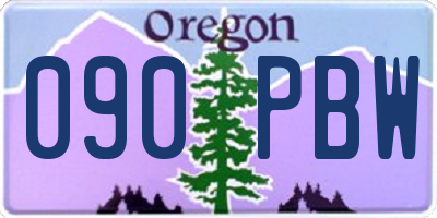 OR license plate 090PBW