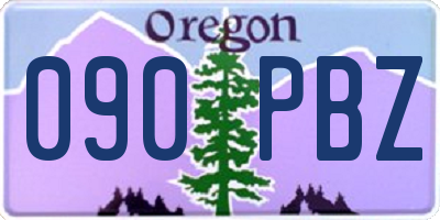 OR license plate 090PBZ