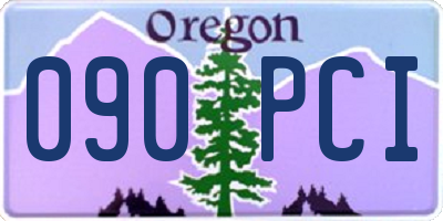 OR license plate 090PCI