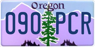 OR license plate 090PCR