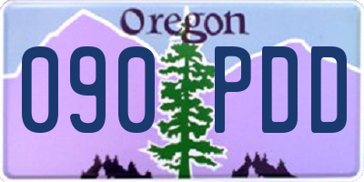 OR license plate 090PDD
