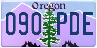 OR license plate 090PDE