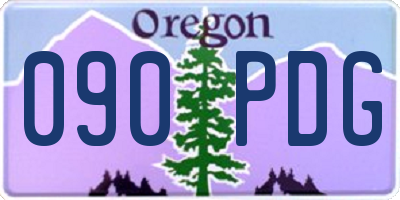 OR license plate 090PDG