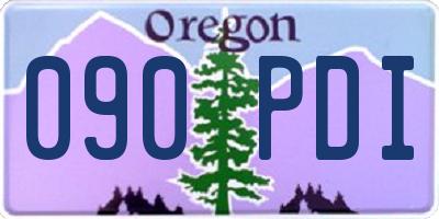 OR license plate 090PDI