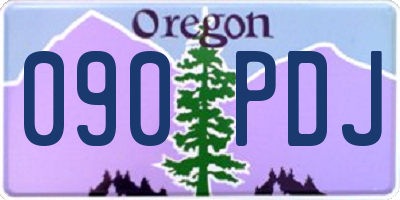 OR license plate 090PDJ