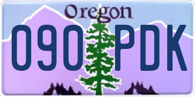 OR license plate 090PDK
