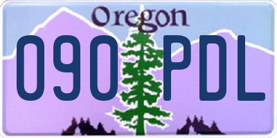 OR license plate 090PDL