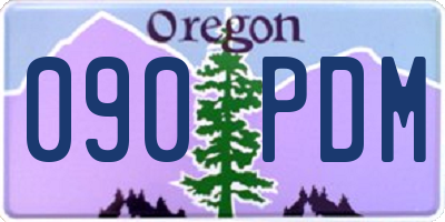 OR license plate 090PDM