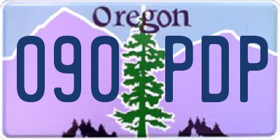 OR license plate 090PDP