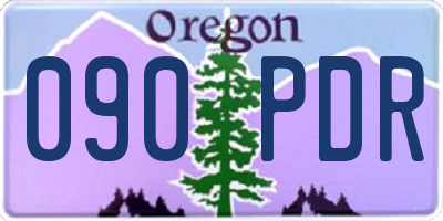 OR license plate 090PDR