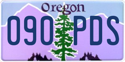 OR license plate 090PDS