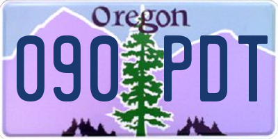 OR license plate 090PDT