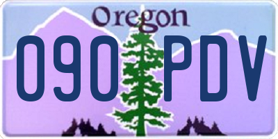 OR license plate 090PDV