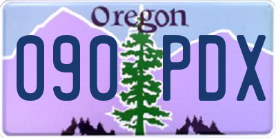 OR license plate 090PDX