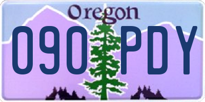 OR license plate 090PDY