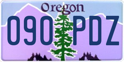 OR license plate 090PDZ
