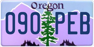 OR license plate 090PEB