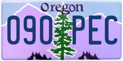 OR license plate 090PEC