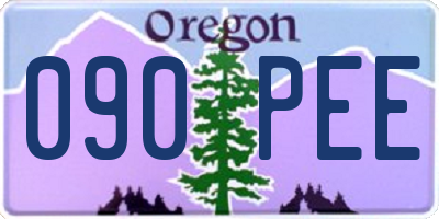 OR license plate 090PEE