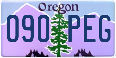 OR license plate 090PEG