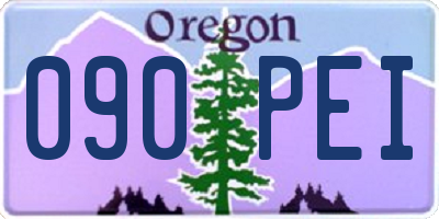 OR license plate 090PEI
