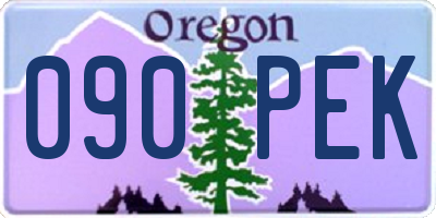 OR license plate 090PEK