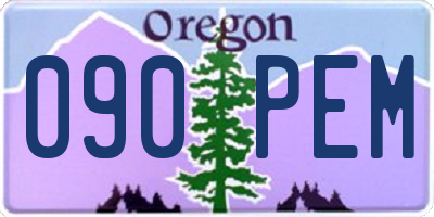 OR license plate 090PEM