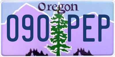OR license plate 090PEP
