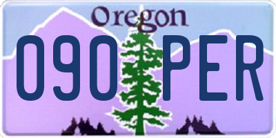 OR license plate 090PER