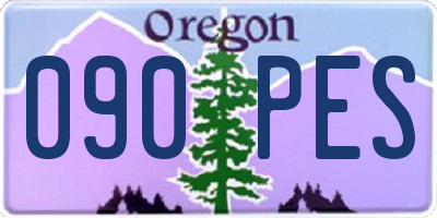 OR license plate 090PES