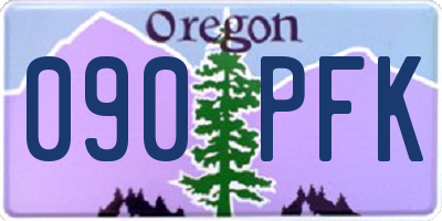 OR license plate 090PFK
