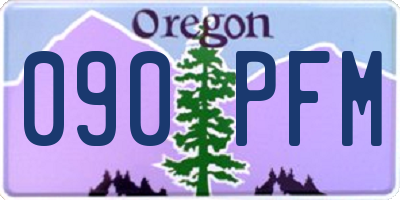 OR license plate 090PFM