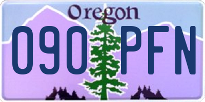 OR license plate 090PFN