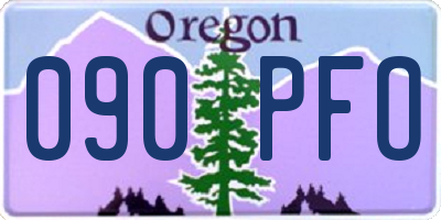 OR license plate 090PFO