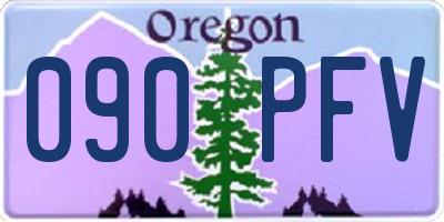 OR license plate 090PFV