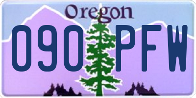 OR license plate 090PFW