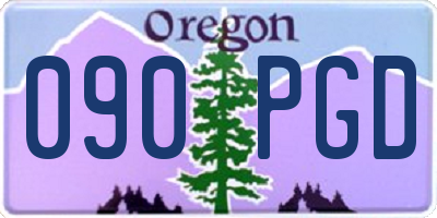 OR license plate 090PGD