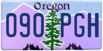 OR license plate 090PGH