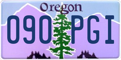 OR license plate 090PGI