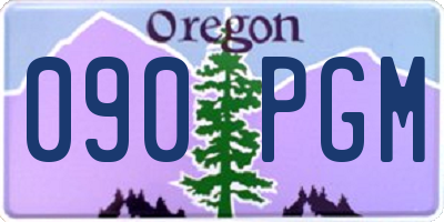 OR license plate 090PGM