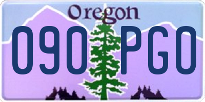 OR license plate 090PGO
