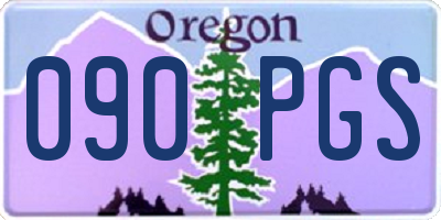 OR license plate 090PGS