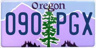 OR license plate 090PGX