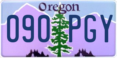OR license plate 090PGY