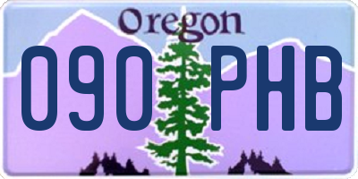 OR license plate 090PHB